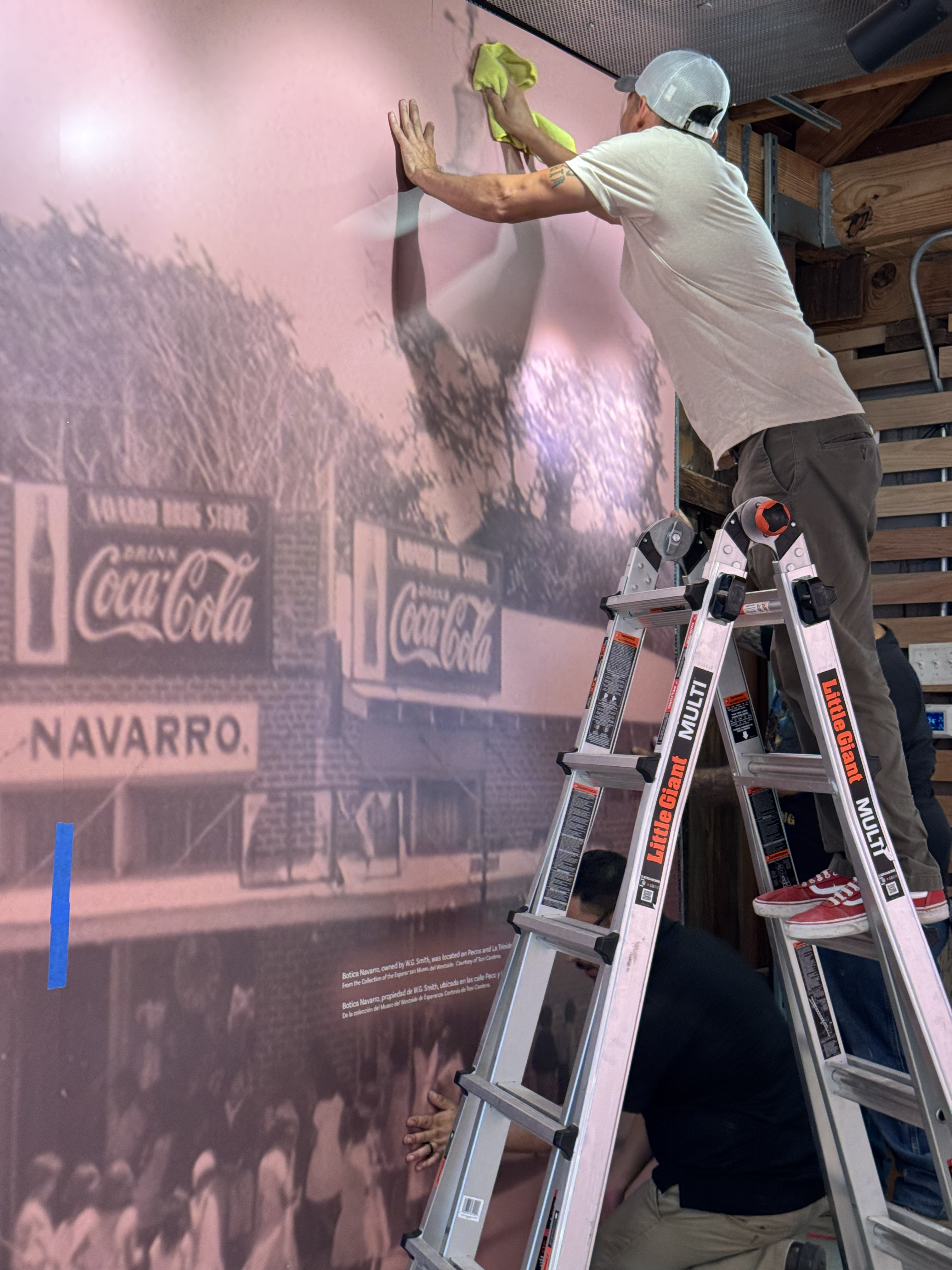 Large-format graphic installation